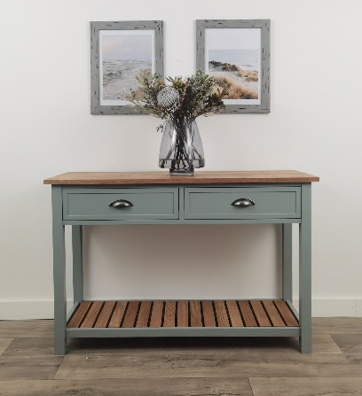 Hunter Console with Slatted Shelf