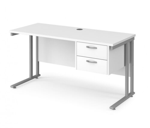 Urban Desk Cantilever 2 Drawer Fixed