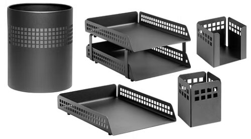 Square Punch Desk Set