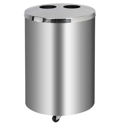 2 Division Stainless Steel Recycle Bin