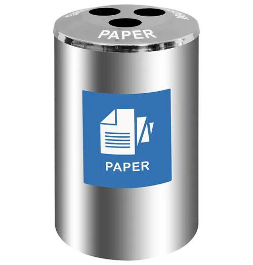 3 Division Stainless Steel Recycle Bin